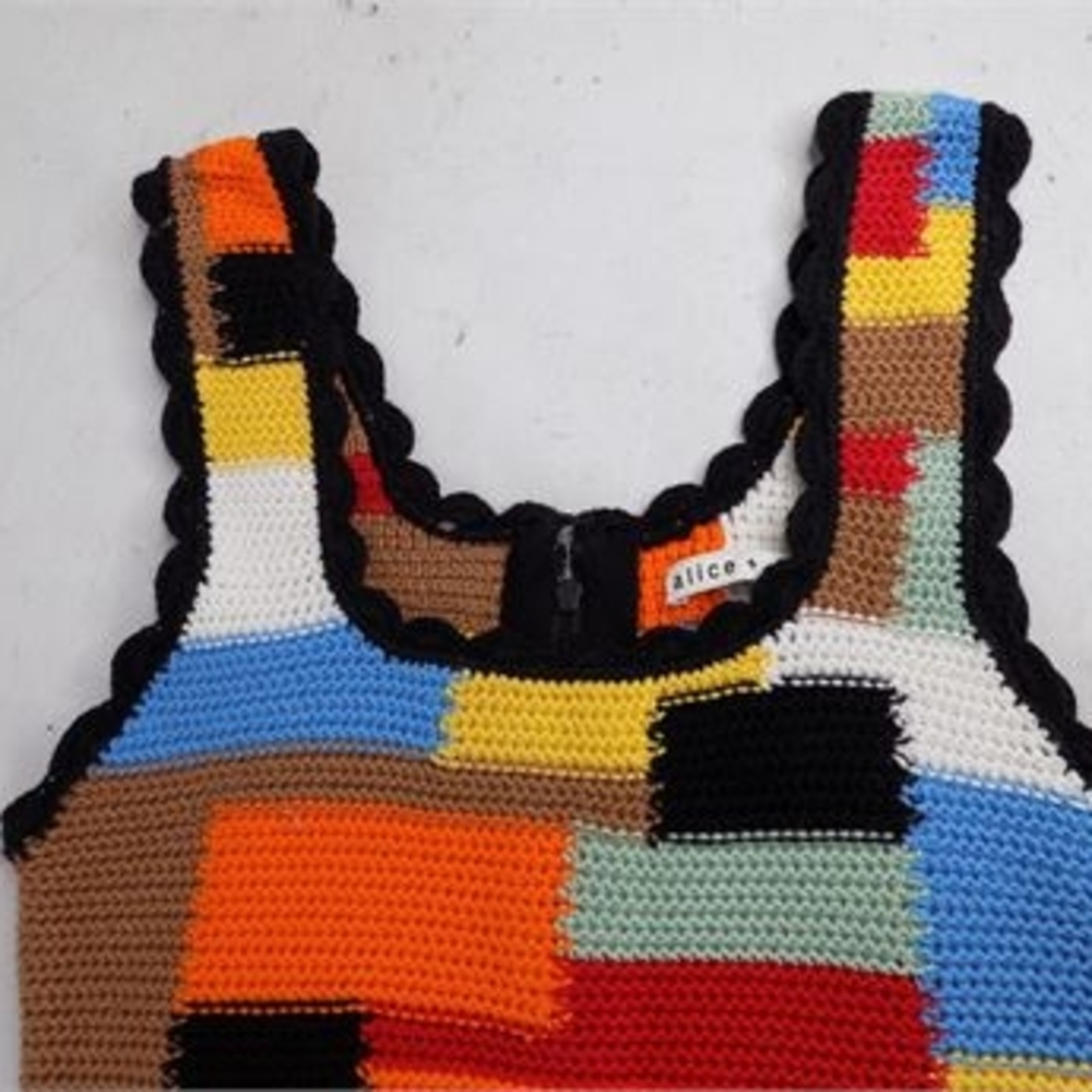 NWT Alice + Olivia Multicolor Dress - Picture 4 of 10
